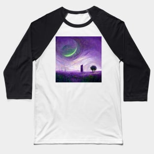 Alien Planet | Broken Moon Baseball T-Shirt